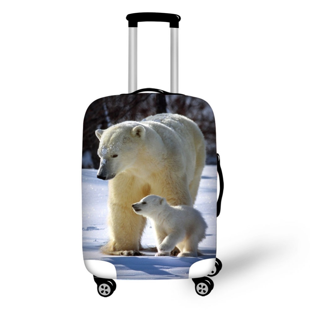 Waterproof Suitcase Cover Protector - Động Vật Gấu Bắc Cực Hành