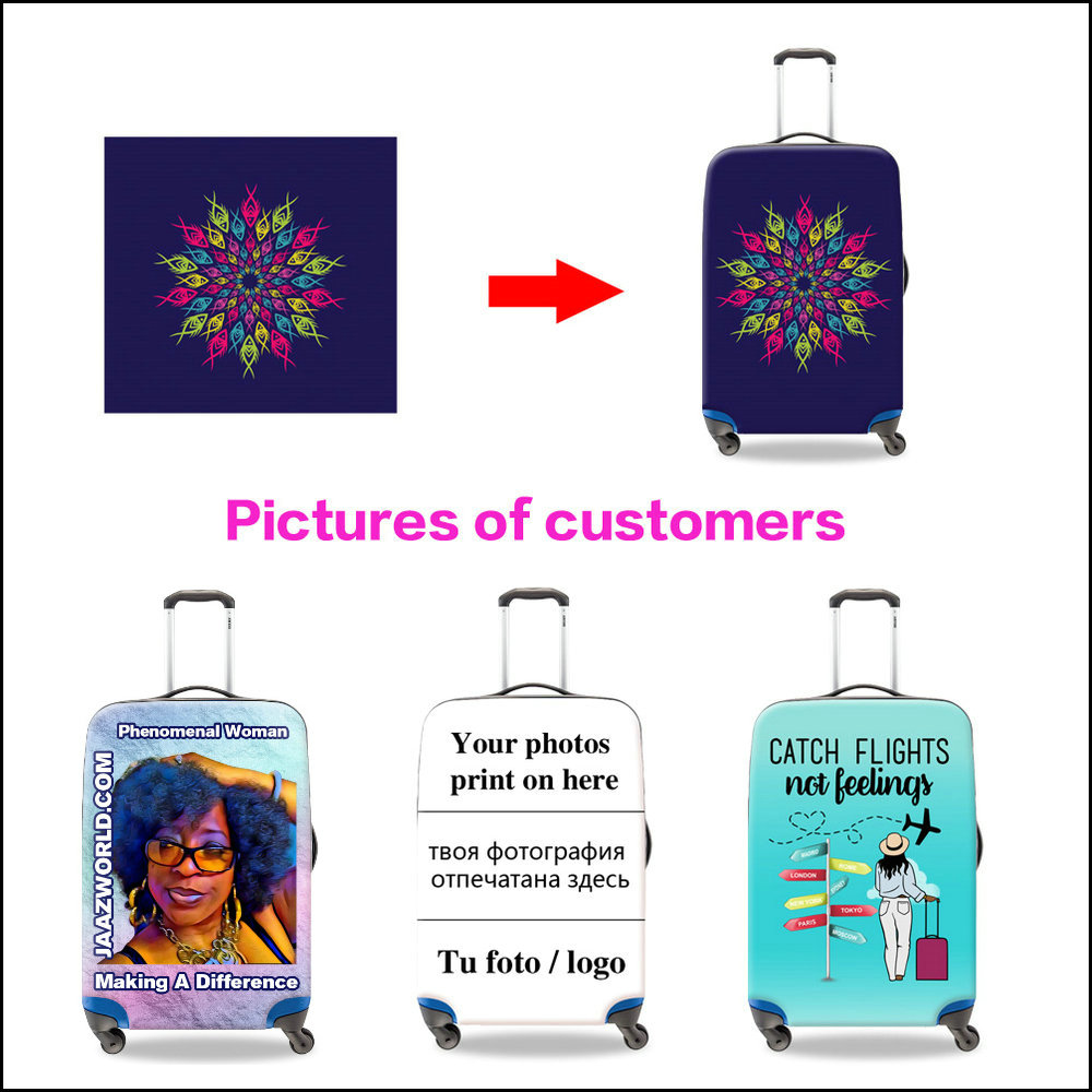 Christmas Santa Claus Luggage  - đánh giá và giá Waterproof Suitcase Cover Protector