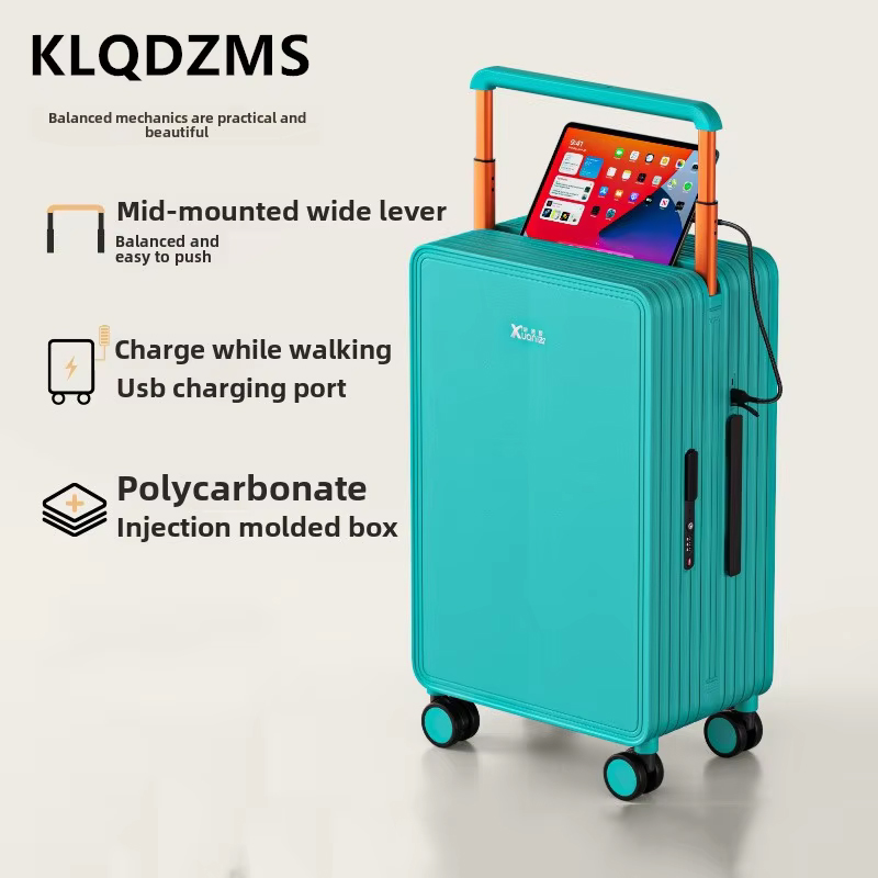 KLQDZMS Luggage ABS+PC Boardin - đánh giá và giá Spinner Wheel Rolling Suitcase 20 Inch