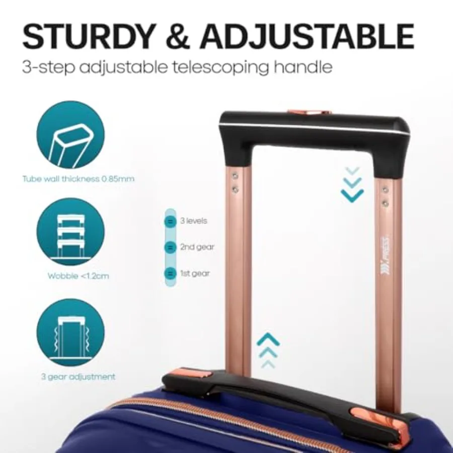 2-Piece Set 14/20in Carry On L - đánh giá và giá Expandable Hard Shell Luggage Set