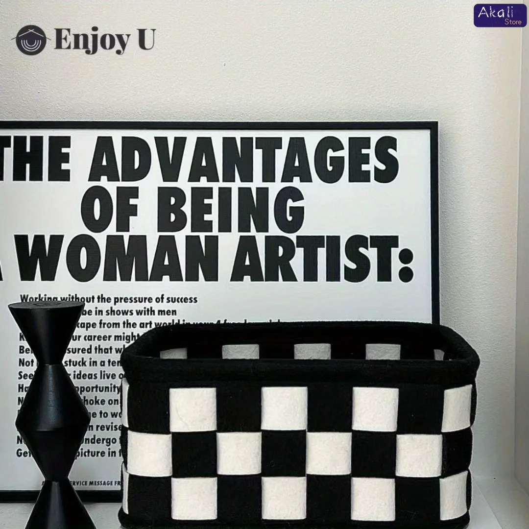 2026Black and White Checkered  - đánh giá và giá Cosmetic Bags